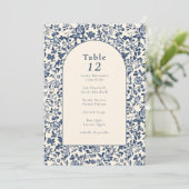  arch ingewikkelde bloemtafel zitkaart kaart (Staand voorkant)