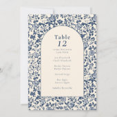  arch ingewikkelde bloemtafel zitkaart kaart (Achterkant)