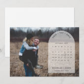 Arch kalender foto Save the Date uitnodiging (Voorkant / Achterkant)
