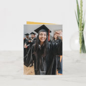 Arch kwastjes minimalistisch Lijst foto Afstuderen Bedankkaart (Achterkant)