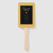 Arch kwastjes minimalistisch Lijst foto Afstuderen Handwaaier (Achterkant)