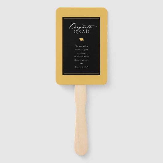 Arch kwastjes minimalistisch Lijst foto Afstuderen Handwaaier (Achterkant)