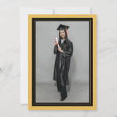 Arch kwastjes minimalistisch Lijst foto Afstuderen Kaart (Achterkant)