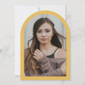 Arch kwastjes minimalistisch Lijst foto Afstuderen Kaart (Achterkant)