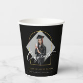 Arch kwastjes minimalistisch Lijst foto Afstuderen Papieren Bekers (Voorkant)