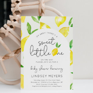 Arch Lemon Baby shower Invitation Kaart