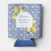 Arch Lemons Blue Tegel Vrijgezellenfeest Pool Part Blikjeskoeler (Voorkant)