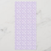 Arch Lemons Lavender Bridal Shower Party Menu (Achterkant)