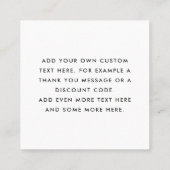 Arch licht blush roze zaken dank u invoegen vierkante visitekaartje (Achterkant)