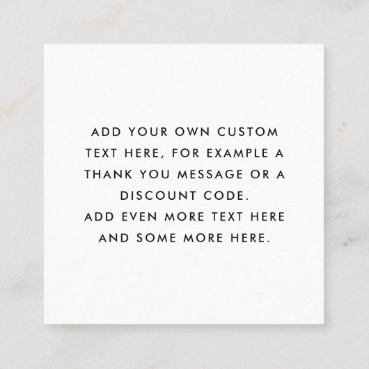 Arch licht blush roze zaken dank u invoegen vierkante visitekaartje (Achterkant)