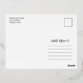 Arch Lijst Birth Announding Folie Briefkaart (Achterkant)