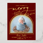 Arch Lijst Birth Announding Folie Briefkaart<br><div class="desc">Moderne kalligrafie,  kerst-briefkaart met boogthema. Eenvoudig aan te passen met uw details. OPMERKING: voor hulp bij bestellingen,  verzendgegevens,  productgegevens,  enz.,  neemt u rechtstreeks contact op met Zazle Customer Care.</div>