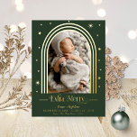 Arch Lijst Birth Announding Folie Briefkaart<br><div class="desc">Retro-geïnspireerd,  boogwiskundig kerstbriefkaart. Eenvoudig aan te passen met uw details. OPMERKING: voor hulp bij bestellingen,  verzendgegevens,  productgegevens,  enz.,  neemt u rechtstreeks contact op met Zazle Customer Care.</div>