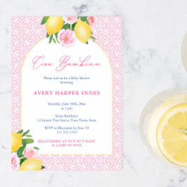 Arch Lijst Ciao Bambina Lemons Baby Girl Shower Kaart