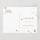 Arch Lijst Extra Merry Birth Notice Feestdagenkaart (Achterkant)