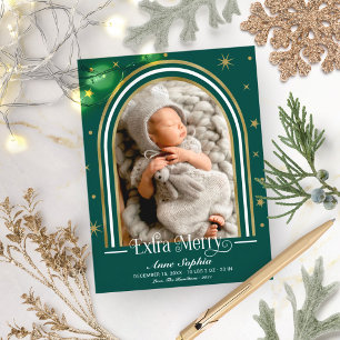 Arch Lijst Extra Merry Birth Notice Feestdagenkaart