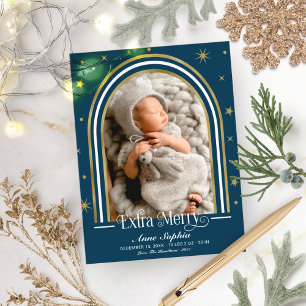 Arch Lijst Extra Merry Birth Notice Feestdagenkaart