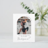 Arch Lijst Foto Bridesmaid Fotovoorstel Kaart (Staand voorkant)