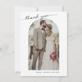 Arch Lijst Weddenschap Foto Dank je creditcard Bedankkaart (Voorkant)