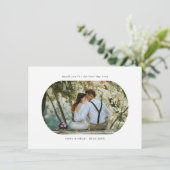 Arch Lijst Weddenschap Foto Dank je creditcard Bedankkaart (Staand voorkant)