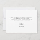 Arch Lijst Weddenschap Foto Dank je creditcard Bedankkaart (Achterkant)