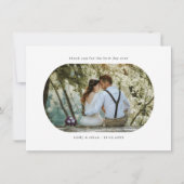 Arch Lijst Weddenschap Foto Dank je creditcard Bedankkaart (Voorkant)