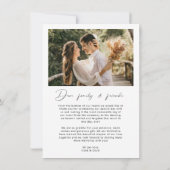 Arch Lijst Weddenschap Foto Dank je creditcard Bedankkaart (Achterkant)