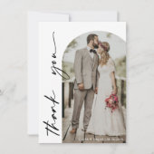 Arch Lijst Weddenschap Foto Dank je creditcard Bedankkaart (Voorkant)