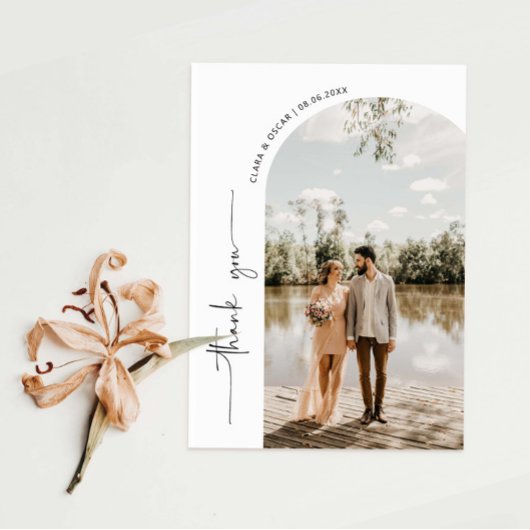 Arch Lijst Weddenschap Foto Dank je creditcard Bedankkaart