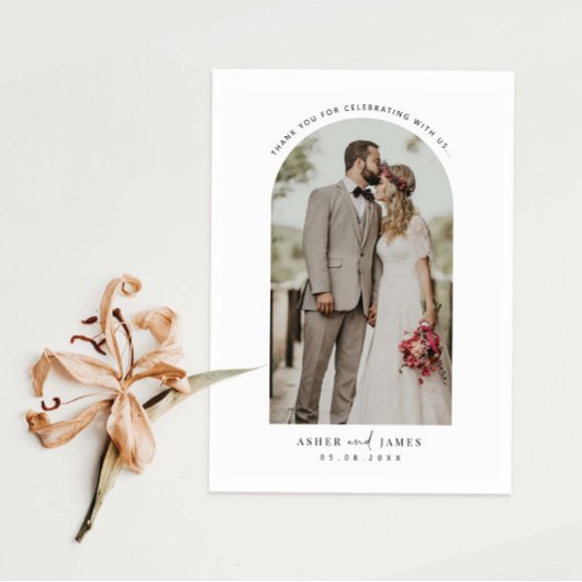 Arch Lijst Weddenschap Foto Dank je creditcard Bedankkaart