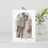 Arch Lijst Weddenschap Foto Dank je creditcard Bedankkaart (Staand voorkant)