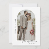 Arch Lijst Weddenschap Foto Dank je creditcard Bedankkaart (Voorkant)