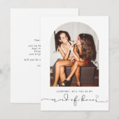 Arch lijst zal je mijn eerbewijs zijn. bedankkaart (Voorkant / Achterkant)