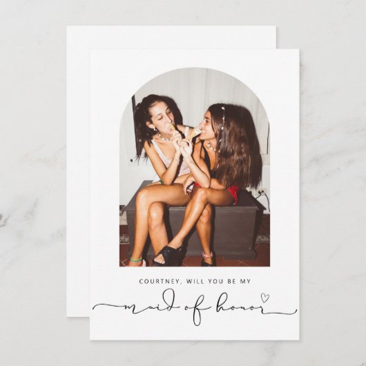 Arch lijst zal je mijn eerbewijs zijn. bedankkaart (Voorkant / Achterkant)