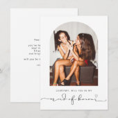 Arch lijst zal je mijn eerbewijs zijn. bedankkaart (Voorkant / Achterkant)