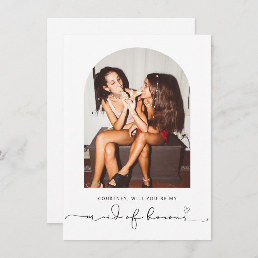 Arch lijst zal je mijn eerbewijs zijn. bedankkaart (Voorkant / Achterkant)