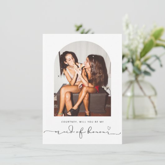 Arch lijst zal je mijn eerbewijs zijn. bedankkaart (Staand voorkant)