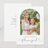 Arch lijst zal je m'n bloemenkaart zijn bedankkaart (Voorkant / Achterkant)