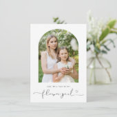 Arch lijst zal je m'n bloemenkaart zijn bedankkaart (Staand voorkant)