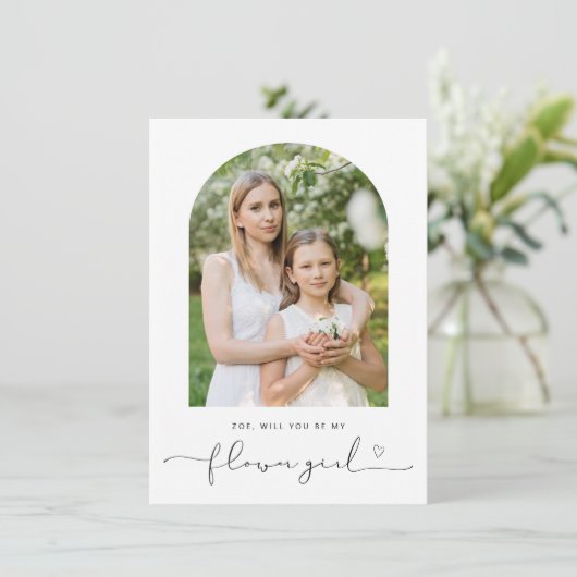 Arch lijst zal je m'n bloemenkaart zijn bedankkaart (Staand voorkant)