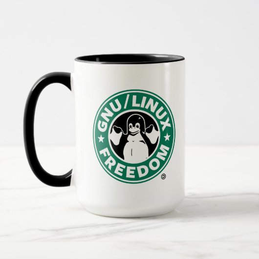 Arch linux / GNU freedom mug Mok (Links)