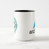 Arch linux / GNU freedom mug Mok (Midden)