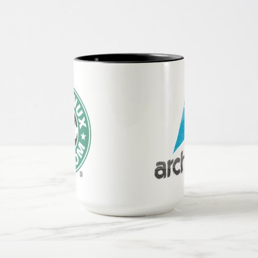 Arch linux / GNU freedom mug Mok (Midden)