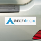Arch Linux Logo Bumper Sticker (Op auto)