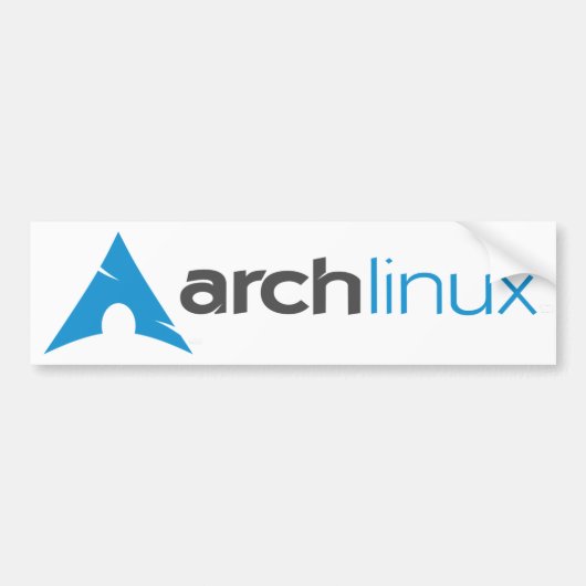 Arch Linux Logo Bumper Sticker (Voorkant)