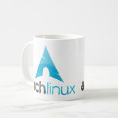 Arch Linux Logo Koffiemok (Voorkant links)