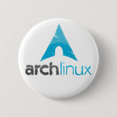 Arch Linux Logo Ronde Button 5,7 Cm (Voorkant)