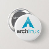 Arch Linux Logo Ronde Button 5,7 Cm (Voorkant /achterkant)
