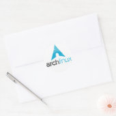 Arch Linux Logo Ronde Sticker (Envelop)