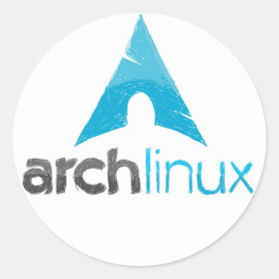 Arch Linux Logo Ronde Sticker